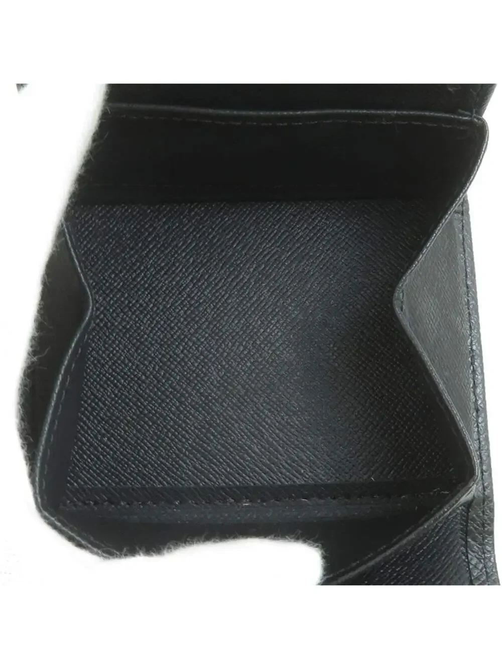 Auth Louis Vuitton Bifold Wallet Black #339246L29B